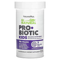 Високоякісний пробіотик для дітей, NaturesPlus Natural Probiotic Kids7 Billion CFU 30 жувальних таблеток