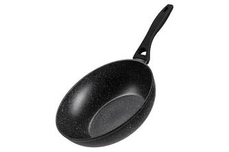 Сковорода WOK Ardesto Gemini Gourment Anzio d28 см h8,5 см алюміній із мармуровим покриттям (AR1928WF)