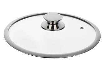 Кришка Ardesto Gemini d22 см скло з металевим обідком (AR1922L)