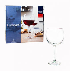Набір келихів для вина Luminarc Tasting Time Burgundy 4 штуки 650 мл скло (P6816)