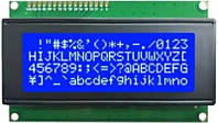 Дисплей LCD 2004 20*4 I2C Arduino синяя подсветка белые символы (18925)