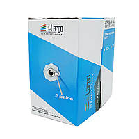 Кабель КПВ UTP 2*2*0.5 ССА cat 5E для внутрішнього виконання 500 м, Gray