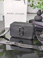 Жіноча сумочка Marc Jacobs black and cream, маленька брендова люкс сумочкамарк джейкобс чорна