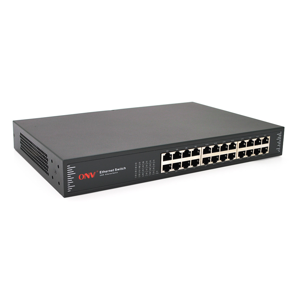 Комутатор Gigabit Ethernet ONV-H3024 у металевому корпусі, 24*1000 МБ портів,330х204х44 мм, фото 1