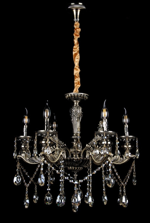 Бронзова класична люстра LP6008/6 (AB), фото 1