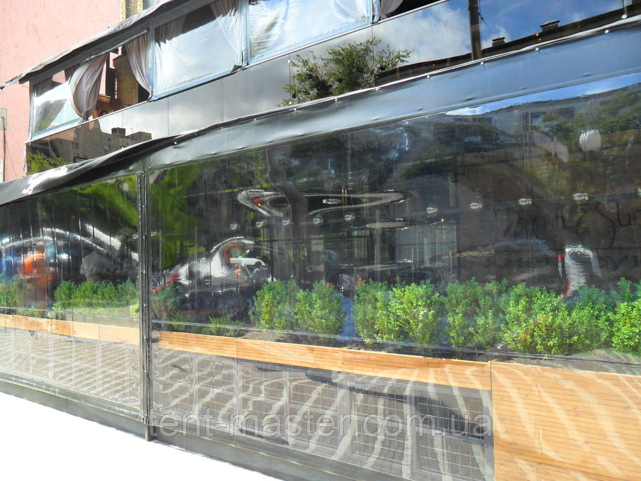 Прозрачные ПВХ шторы для летней площадки ресторана. кафе - фото 2 - id-p81028680