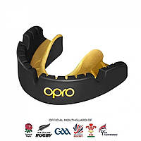 Капа Opro Self-Fit Gold Level Mouth Guard For Braces Black/Gold Доставка з США від 14 днів - Оригинал