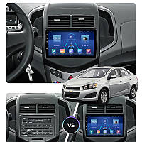 Go Андроид магнитола штатная для Chevrolet Sonic I 2011-2016 экран 9" 6/128Gb 4G Wi-Fi GPS Top