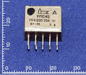 РПС45 РС4.520.755-21 Реле. Напруга живлення обмотки — 12 В.