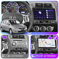 Lb Андроид магнитола штатная для Honda Fit I Manual AC 2001-2008 экран 9" 6/128Gb 4G Wi-Fi GPS Top