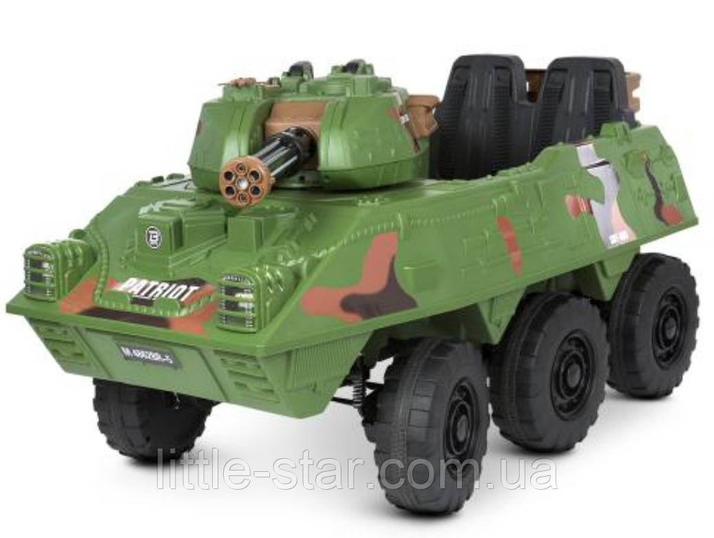 Дитячий електромобіль Танк M 4862BR-5, 4 мотори 35 W, хакі