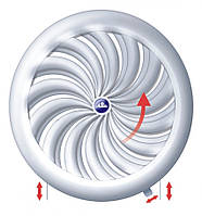 Вентиляционная круглая решетка-жалюзи 100-150 мм