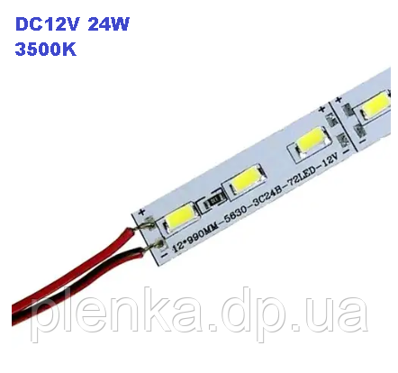 Світлодіодна лінійка 12 V 24 W BRT 5630-72 led 3500 K IP20 зі скотчем