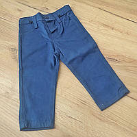 86 9-12 міс демісезонні прямі джинси святкові штани для новонародженого хлопчика 1172 Синій