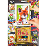 Розмальовка за номерами "Pencil by numbers" з набором олівців, Мікс, фото 4