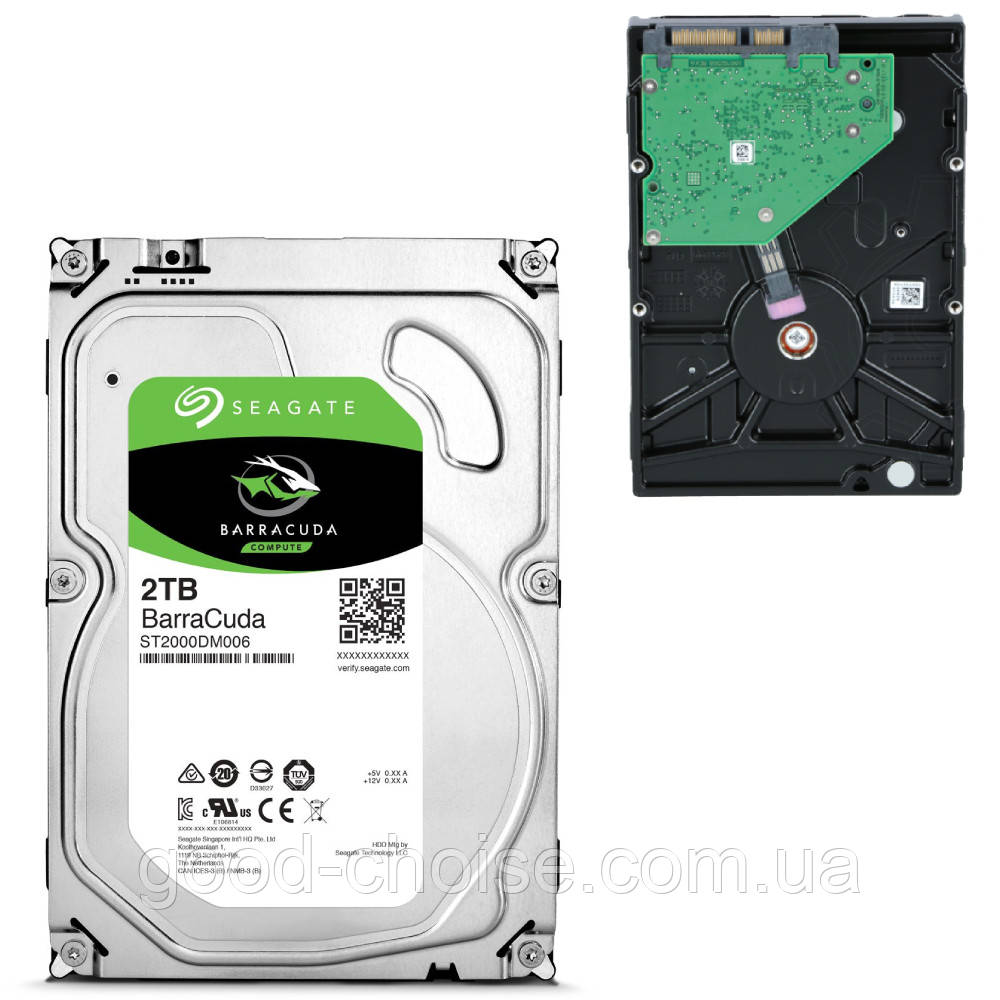 Жёсткий диск BarraCuda HDD, 2TB 7200rpm / 3.5, SATA III накопитель для компьютера / Жесткий диск для ПК - фото 5 - id-p1824784660