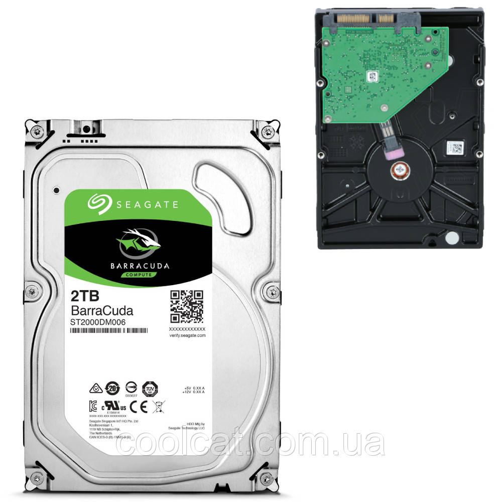 Жёсткий диск внутренний на 2TB, BarraСuda / HDD диск для компьютера или ноутбука / Диск памяти для ПК - фото 2 - id-p1824784890
