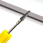 Фреза твердосплавна "Конус" з жовтою насічкою / Твердосплавна насадка на фрезер для манікюру та педикюру, фото 2