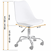 Стілець із регулюванням висоти зі спинкою B-487 в салон в кафе в перукарню в офіс стільчик для салону краси, фото 2