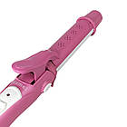 Плойка-утюжок 2в1 Kemei GB-KM-987, Рожева / Випрямляч-щипці для укладання волосся / Стайлер для волосся, фото 6