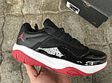 Кросівки чоловічі Air Jordan 11 Retro Low CMFT Black Red, фото 2