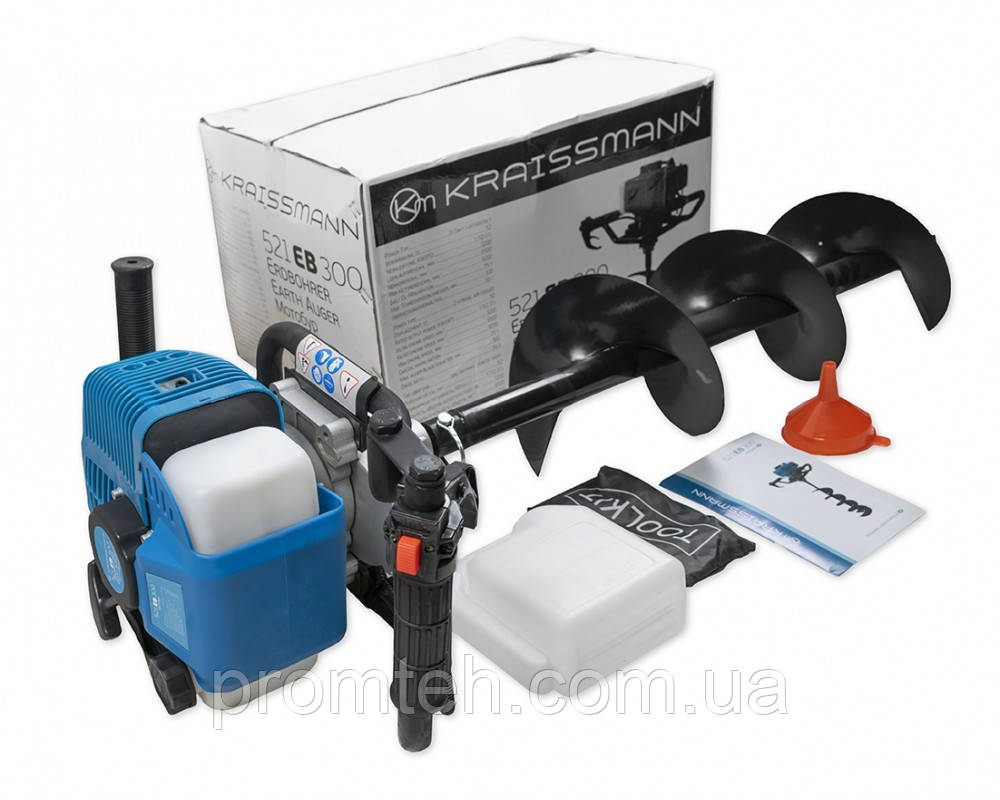 Мотобур KRAISSMANN 521 EB 300 (шнек 100*800 і 200*800)