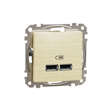USB роз A+A 2,1A Береза Sedna Elements, фото 1