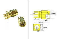 Wi-Fi гнездо SMA male под пайку PCB wifi