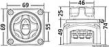 Вимикач маси 12-48В 275A Вимикач живлення батареї накладний, фото 6