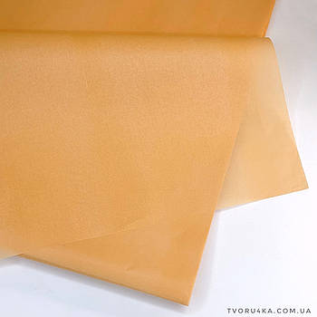 Тішью папіросний папір помаранчевий пісок 50 х 70см