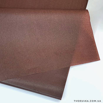 Тішью тишею папіросний папір шоколад 50 х 70см