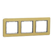 Рамка 3-пост Мат Золото Sedna Elements