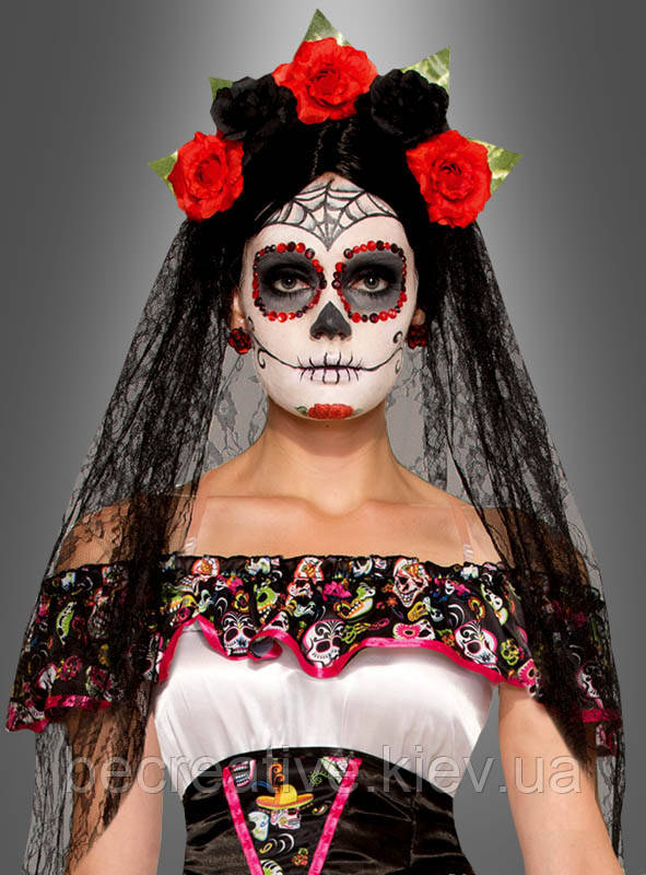 Вінок на голову з вуаллю