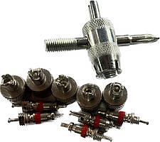 Аптечка колеса (9 одиниць)золотники і ковпачки