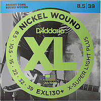 Струны D'Addario EXL130+ Nickel Wound Extra Super Light Plus 8.5-39