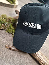 Кепка Бейсболка Чоловіча Жіноча COLORADO чорна, фото 4