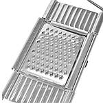 Універсальна тертка металева (KG-4808) з ручкою 3 насадки Сіра, фото 4