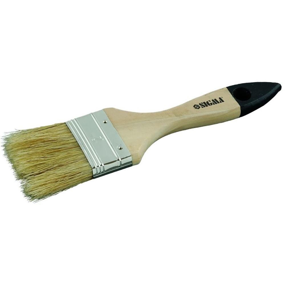 Пензель флейцевий Sigma дерев'яна ручка "стандарт" ширина 3", фото 1