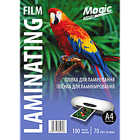 Пленка для ламинирования Magic глянцевая А4 (216mm*303mm) 70(38/32) мкм. 100 шт