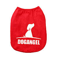 Хлопковая майка для собак Pet Style "Dog Angel" Красная
