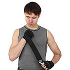 Рукавиці для фітнесу та воркаута рукавички спортивні шкіряні Zelart Hard Touch 9527 розмір L Black, фото 9