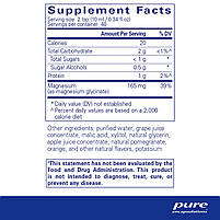 Гліцинат Магнію (Жидкість), Magnesium Glycinate, Pure Encapsulations, 480 мл BX722, фото 2