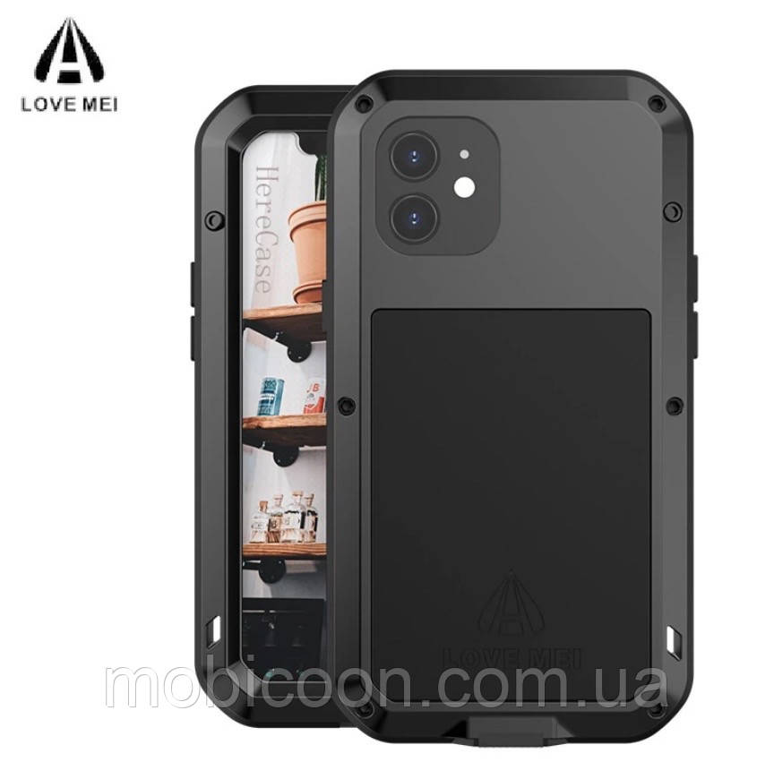 Протиударний чохол Love Mei для iPhone 11 Love Mei Black (з захистом камери)