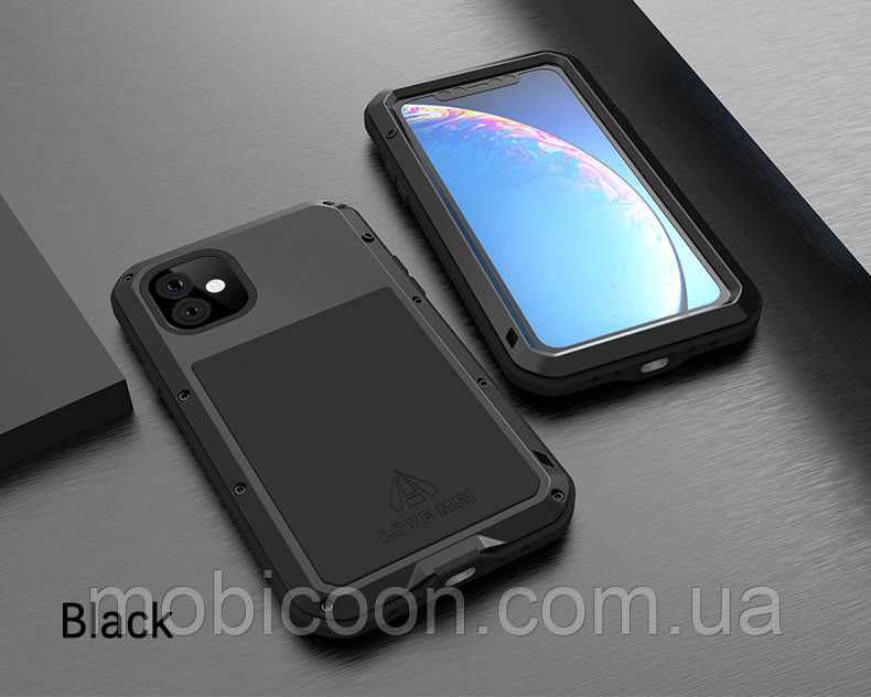 Протиударний чохол Love Mei для iPhone 11 Love Mei Black (з захистом камери)
