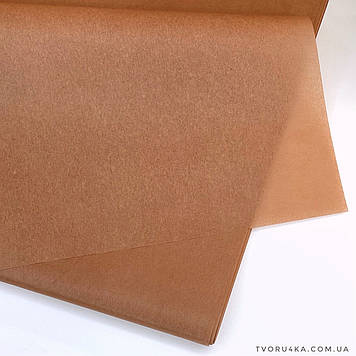 Папір тишею упакочная коричневий 50 х 70см (100 аркушів)