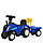 Дитяча каталка-толокар Bambi 658T-4 трактор із причепом, синій, фото 2