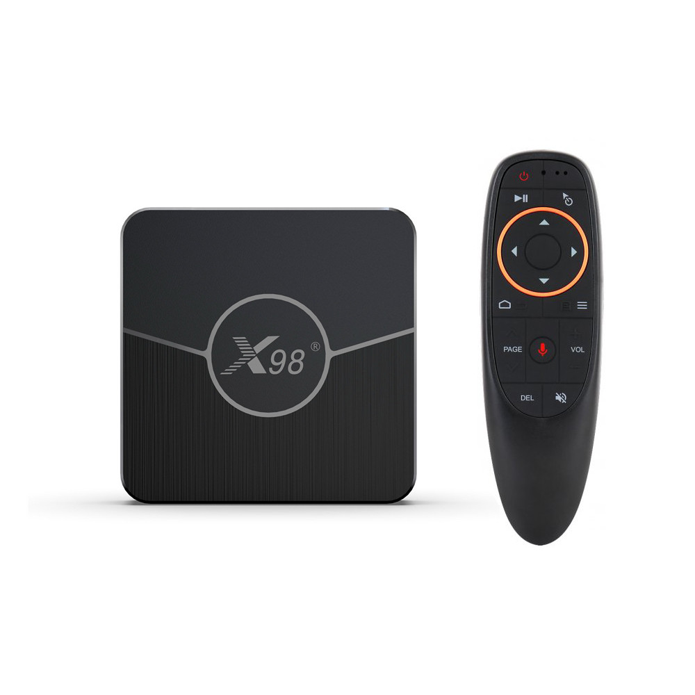 Смарт приставка X98 Plus 4/32 ГБ + аеропульт з мікрофоном та гіроскопом