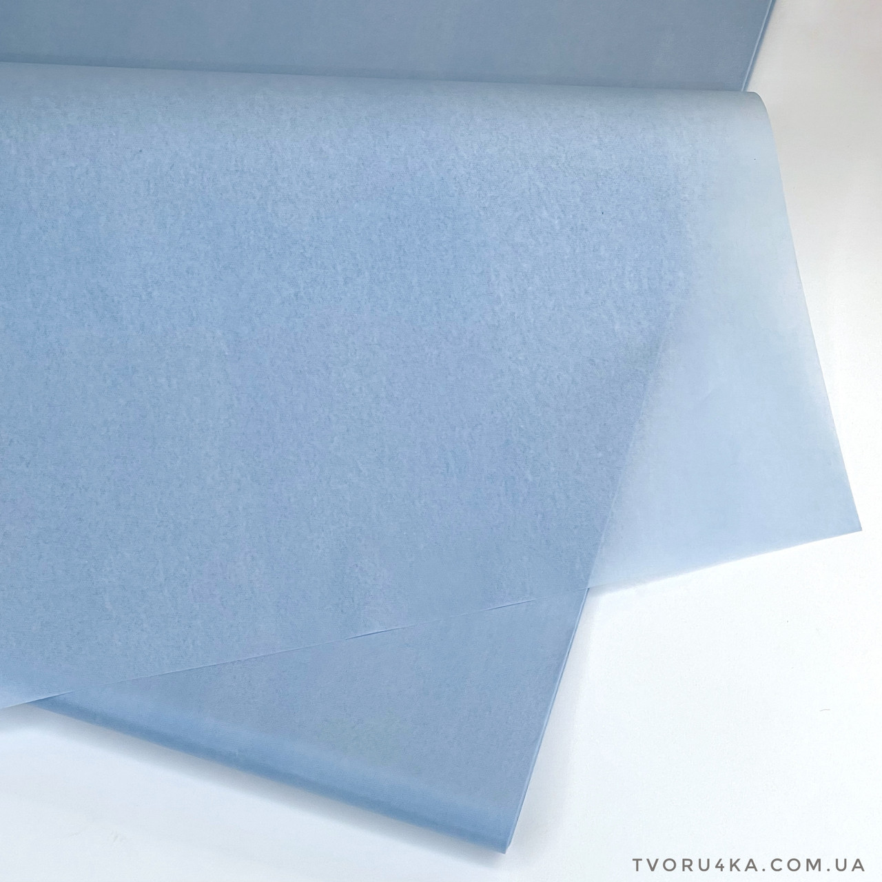 Тішью упаковочний папір світло блакитний 50 х 70см (500 аркушів)