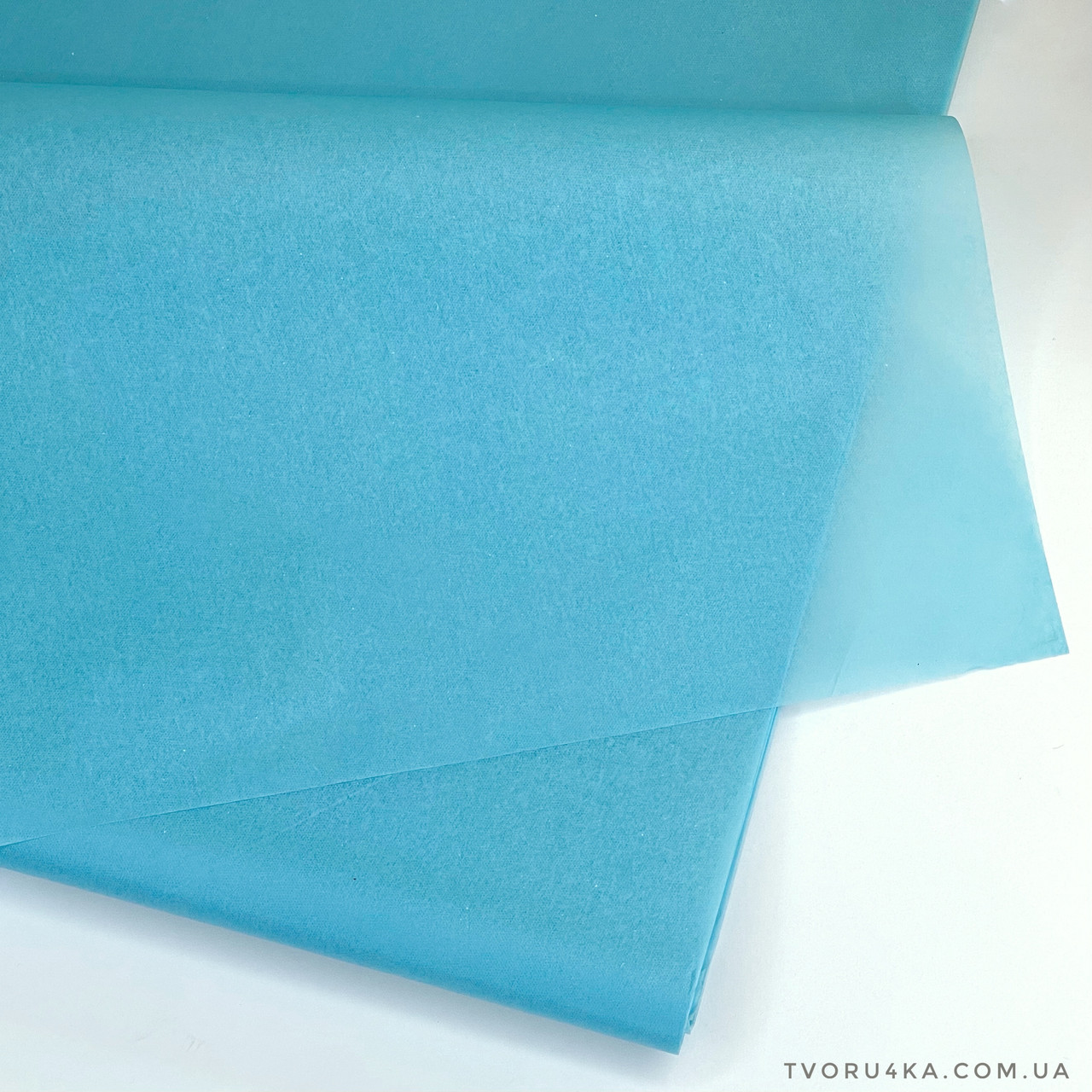 Тішью упаковочний папір небесно блакитний 50 х 70см (500 аркушів)