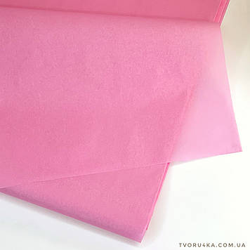 Тішью упаковочний папір світло-рожевий 50 х 70см (500 аркушів)